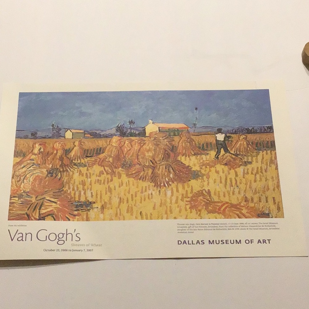 Van Gogh’s Sheaves of Wheat, Dallas Museum 8 print